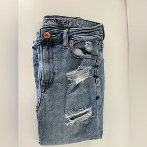 American Eagle Ripped Mom Jeans
